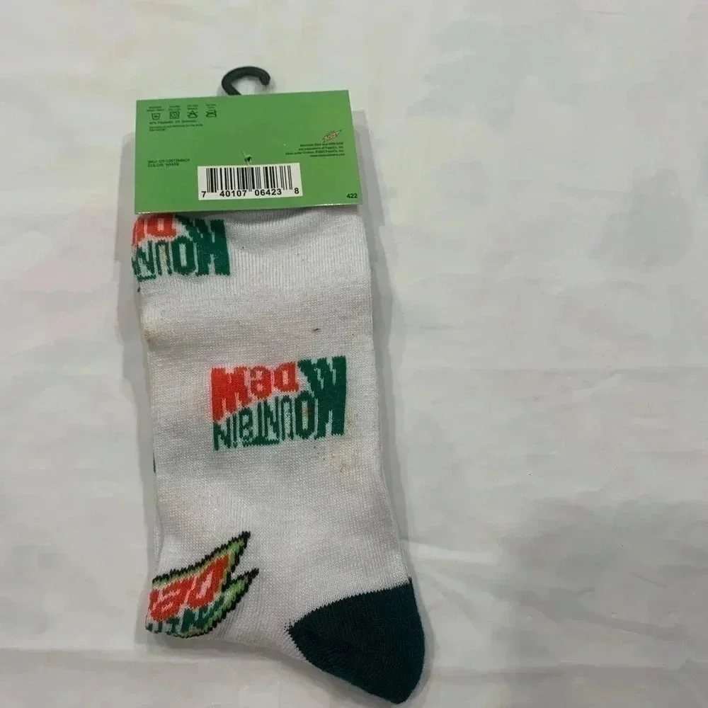 MEN’S Crew Socks Mountain Dew Shoe Size 6 - 12